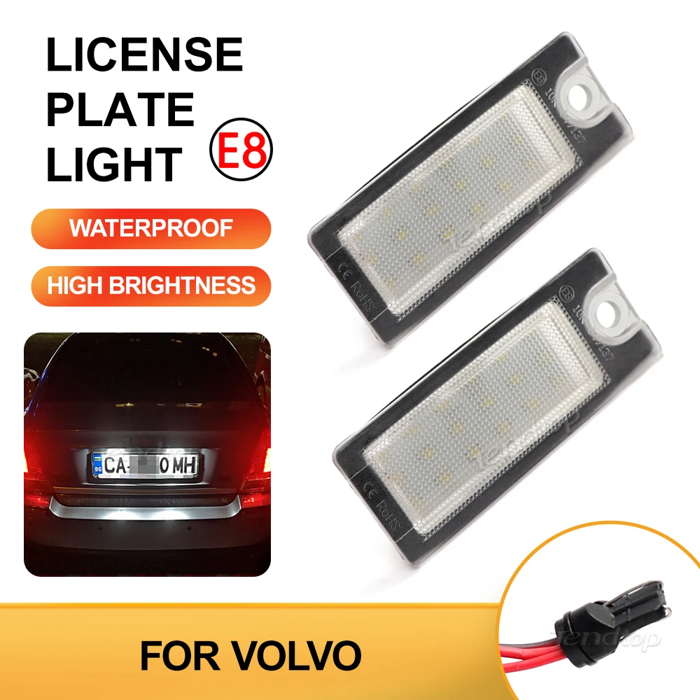 12 В без ошибок номерного знака светодиодная автомобильная лампа для Volvo V70 2001-2007