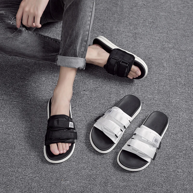 X 2019 летние тапочки мужские пляжные шлепанцы без задника с открытыми пальцами EVA