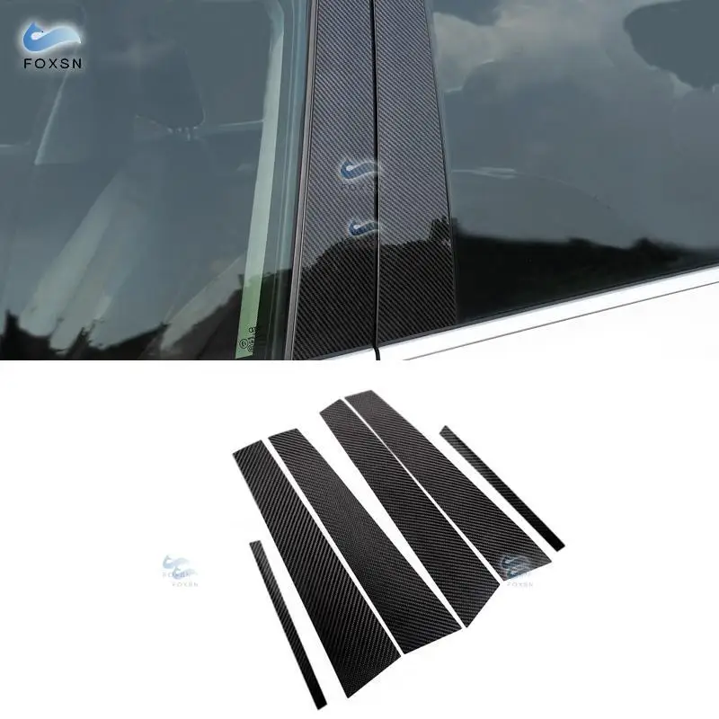 

For Mercedes Benz GLA Class 2013 2014 2015 2016 2017 2018 Carbon Fiber Car Styling Window B-pillar Molding Cover Trim