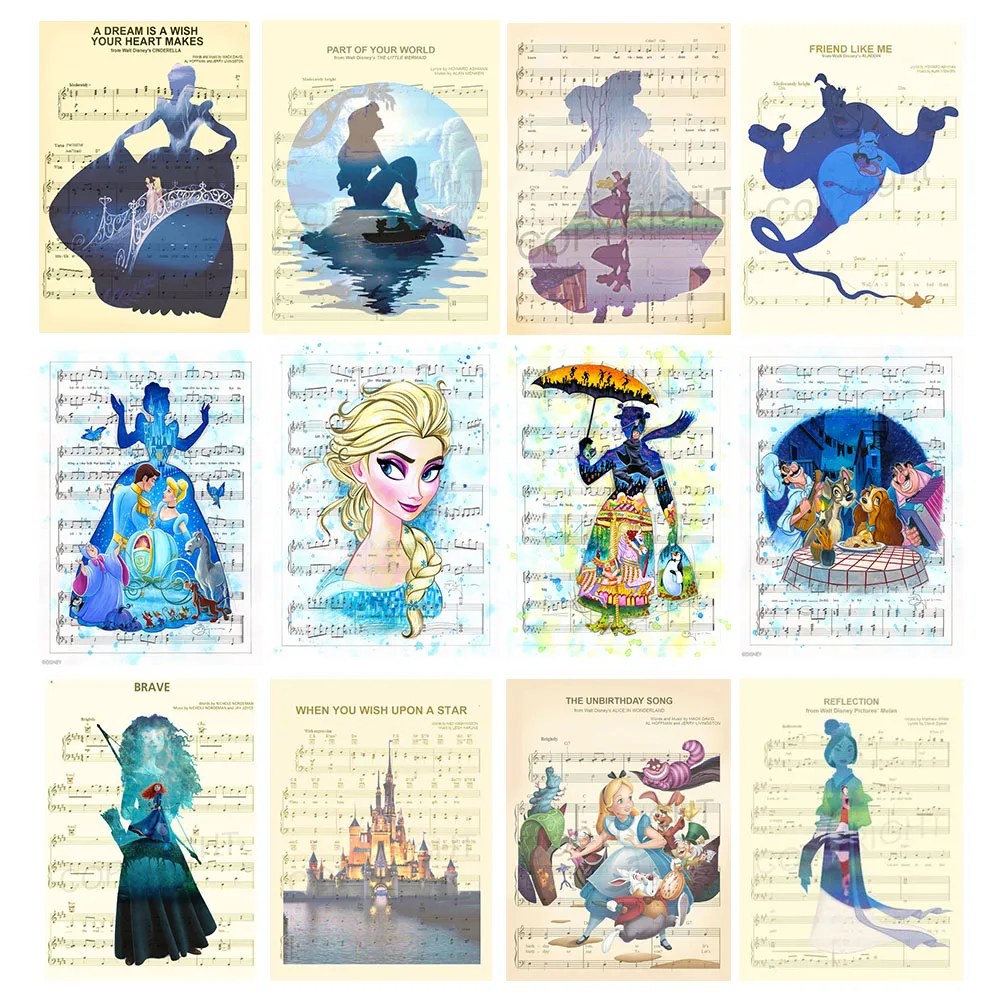 

Алмазная вышивка с изображением персонажей из мультфильма «Принцесса»