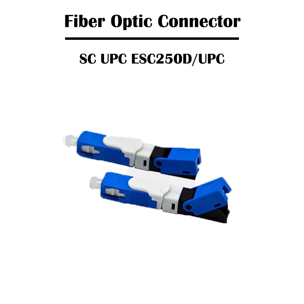 100 шт./лот SC UPC/APC оптоволоконный разъем ESC250D Embedded SM одномодовый простой FTTH быстрый