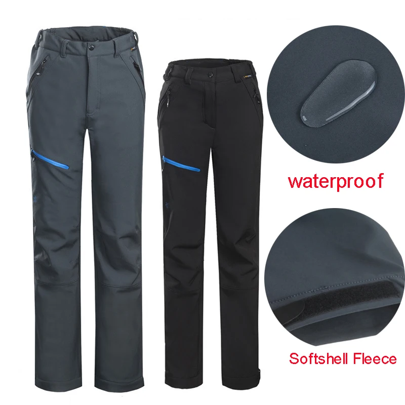 2019 новые походные брюки мужские водонепроницаемые флисовые зимние уличные