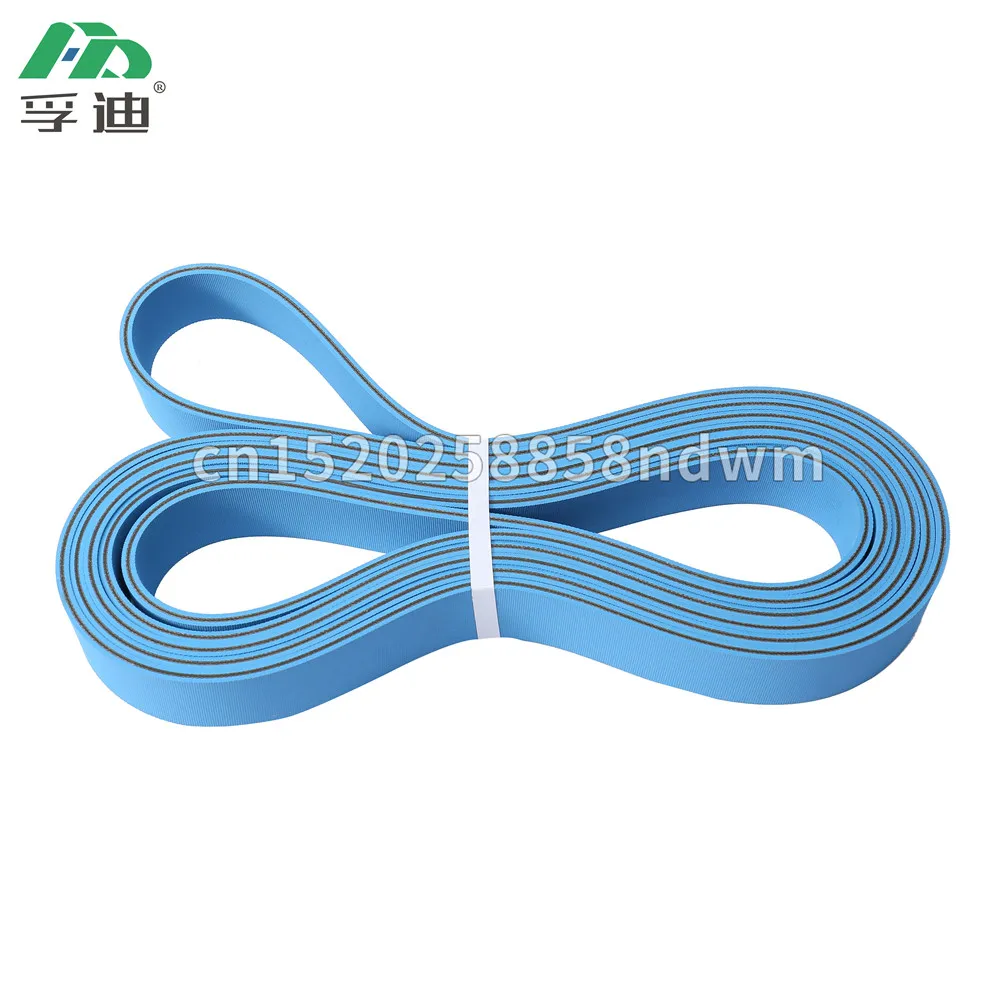 3/4/6 мм Толщина двойной синий нейлон сэндвич резиновая плоская лента/бутадиен