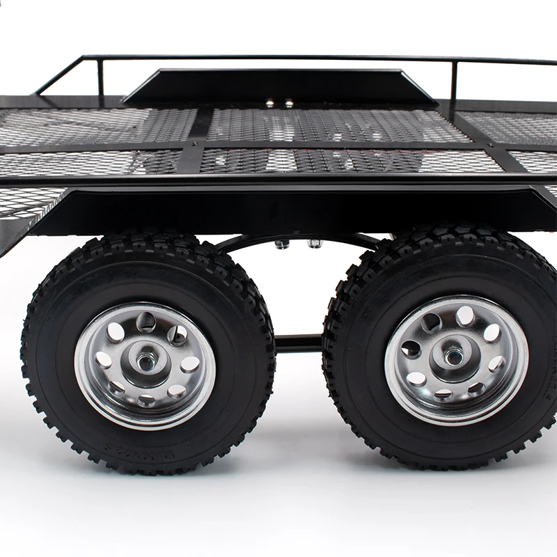 Двуххосевой прицеп KYX металлический бортовой трактор для Traxxas TRX 4 AXIAL 90048 RR10 1/10 1/8