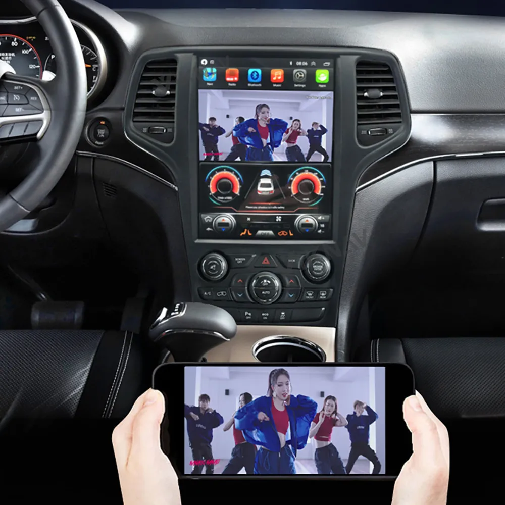 Автомобильный радиоприемник мультимедийный плеер для jeep grand cherokee 2014 2017 android