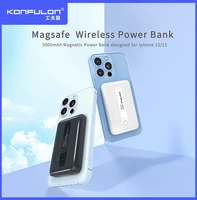 5000mah 18w magnetic wireless power bank charger external battery for iphone 13 12 11 pro xiaomi samsung glaxy note20note