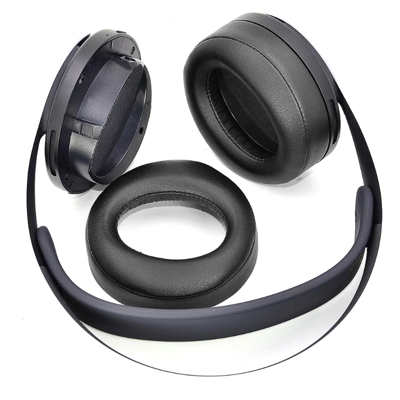 Almohadillas de repuesto para auriculares inalámbricos sony ps5, 1 par, de alta calidad, suaves almohadillas para oídos de espuma, 3D
