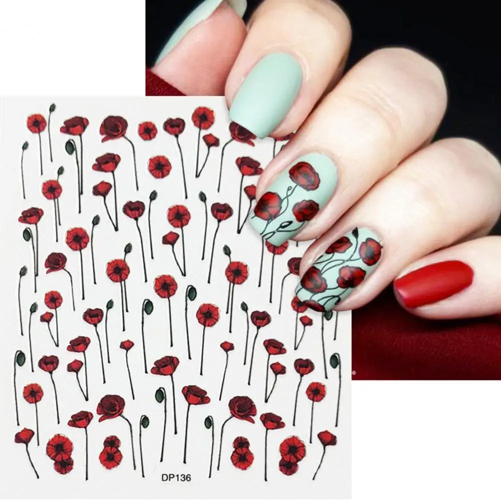 

10 шт./компл. 3D наклейки для ногтей с узорами из веток в японском стиле красочные цветы искусственные наклейки Наклейка с розовыми ветками сл...