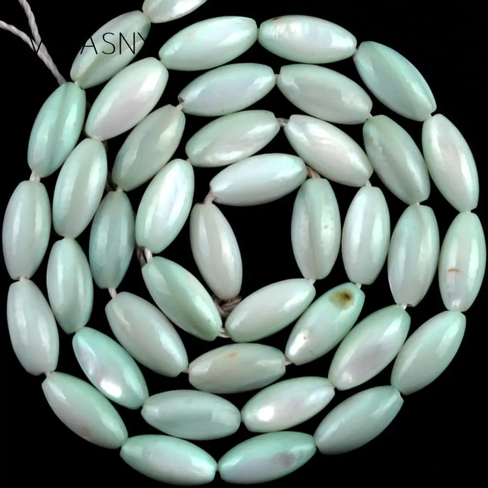 Оптовая продажа 5*10 мм светильник зеленый Швабра бусины для рукоделия