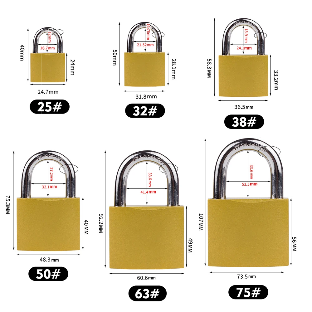 3 шт. медный замок с замком Волчья головка латунный маленькие замки Дверные 25 мм 32
