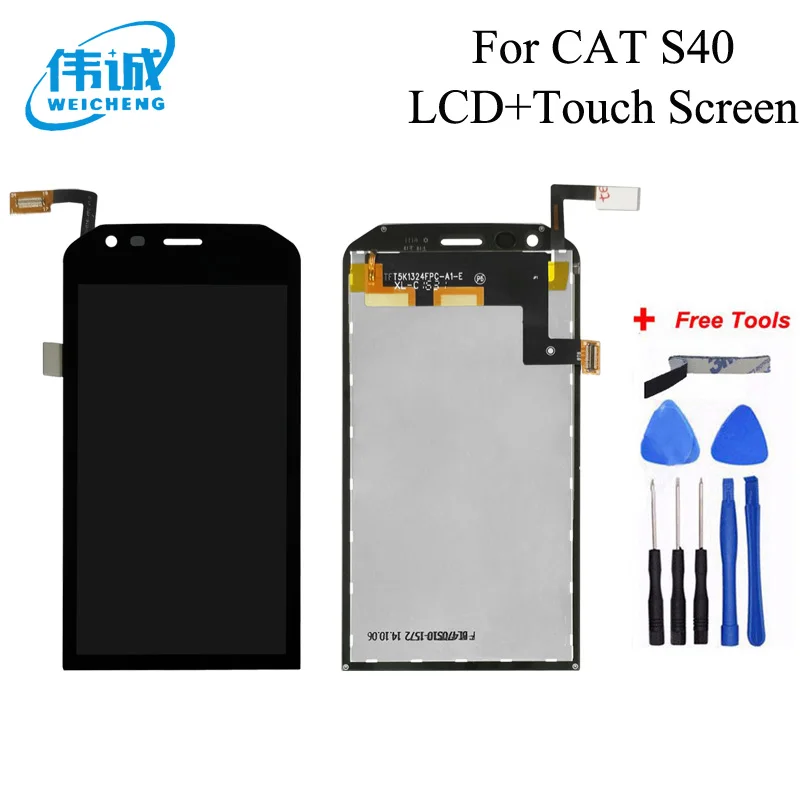 For Caterpillar CAT S40 LCD Display+Touch Screen Digitizer Assembly Cat Lcd Mobile Phone Accessories | Мобильные телефоны и