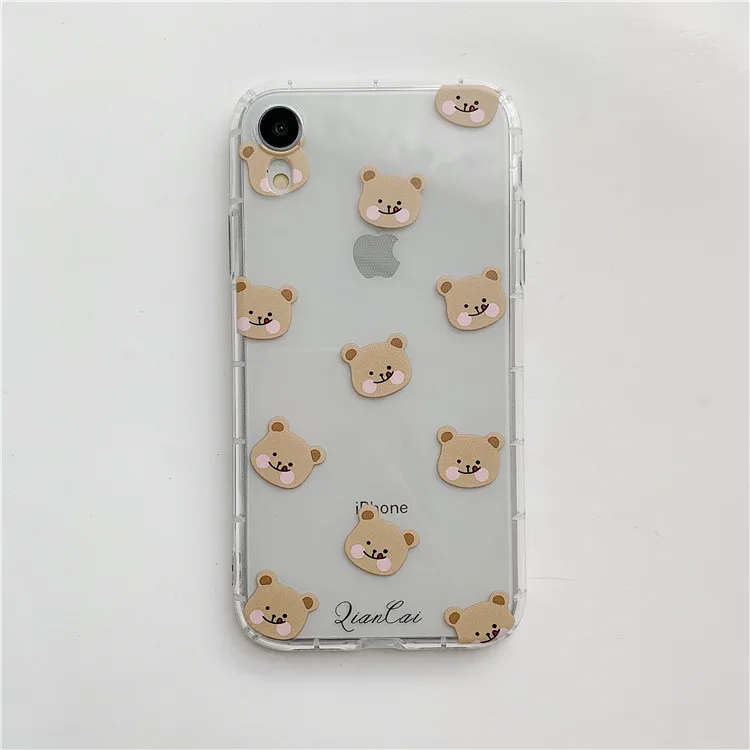 13 Niceking для iPhone 6, 6s, 7, 8 Plus, X, XR, XS Max, чехол с милым мультяшным медведем, Кроликом, мягкий ТПУ чехол для телефона, для iPhone 11 Pro, Max, чехол - Цвет: 13