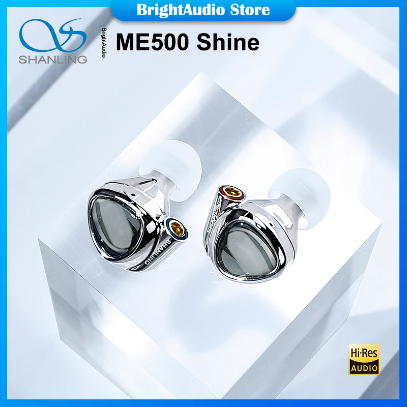 

Гибридные наушники-вкладыши Shanling ME500S ME500 SHINE 1DD + 2BA, двухрядные наушники-вкладыши 3,5/4,4 мм MMCX со съемным кабелем, гарнитура