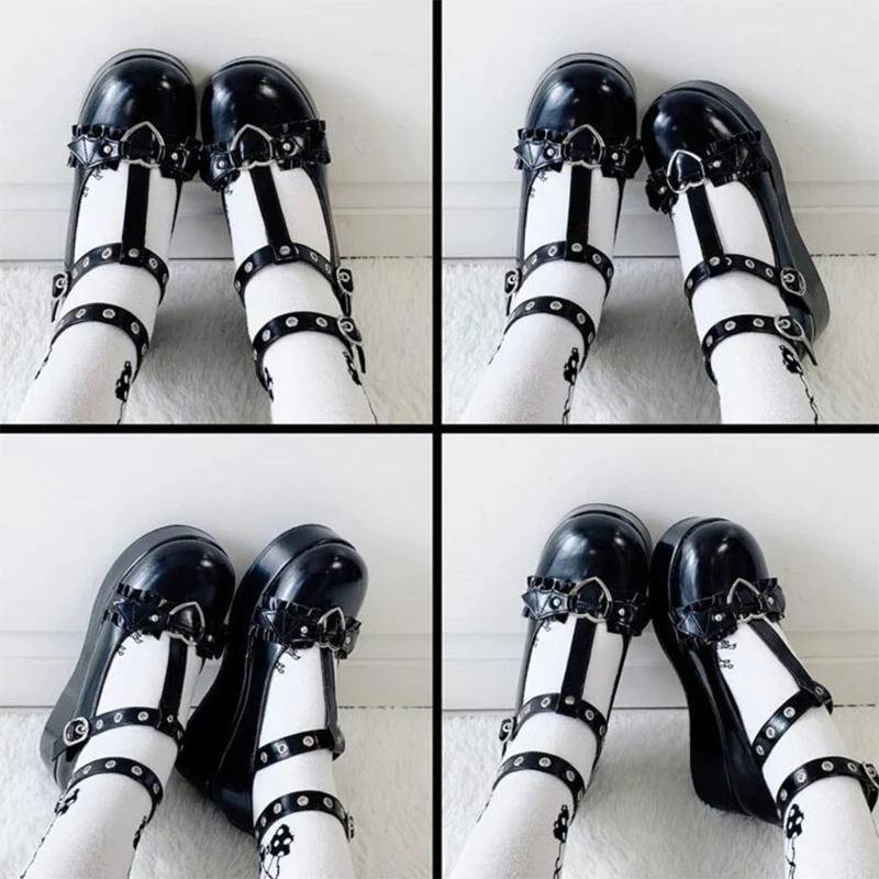 Женские туфли на танкетке туфли-лодочки с пряжкой и летучая мышь | Тематическая