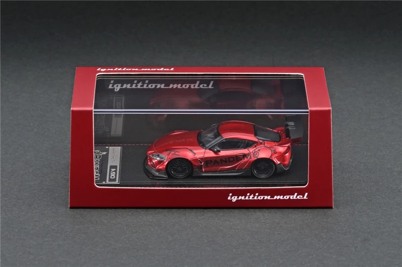 IG 1:64 Toyota PANDEM Supra (A90) Красная литая модель автомобиля|Наземный транспорт| |