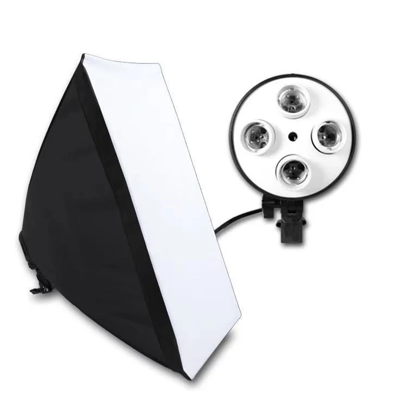 

лампа для фотосъемки Софтбокс 50*70 см светильник Профессиональный лайтбокс, аксессуары для фотосъемки, ткань Оксфорд, подходит для фотостуд...