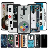 shockproof soft case for xiaomi redmi note 9s 9 8 8t 7 pro 7a 8a 9a 9c 6a thin cover phone back shell capa camera cassette music