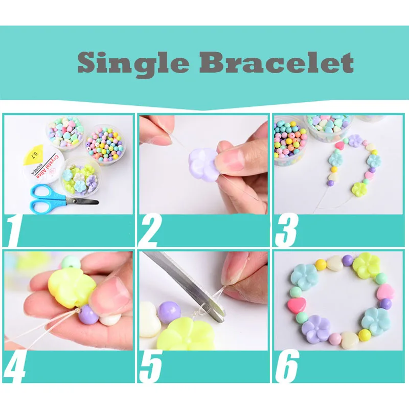 DIY Набор аксессуаров для игрушек из бисера ручной работы детский креативный