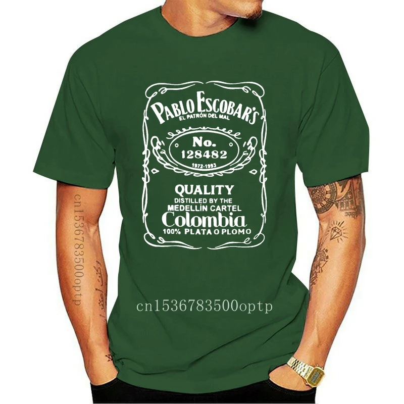 

New 2021 Hot Sale Summer Style Men T Shirt Mens Tee Pablo Escobar Plata O Plomo Export Colombia XS S M L XL 2021 Tee shirt