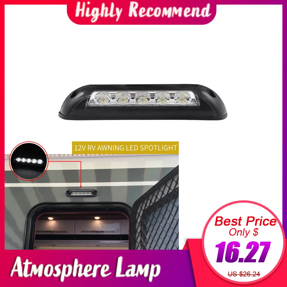 Автомобильный Стайлинг 12В водонепроницаемые интерьерные настенные светильники