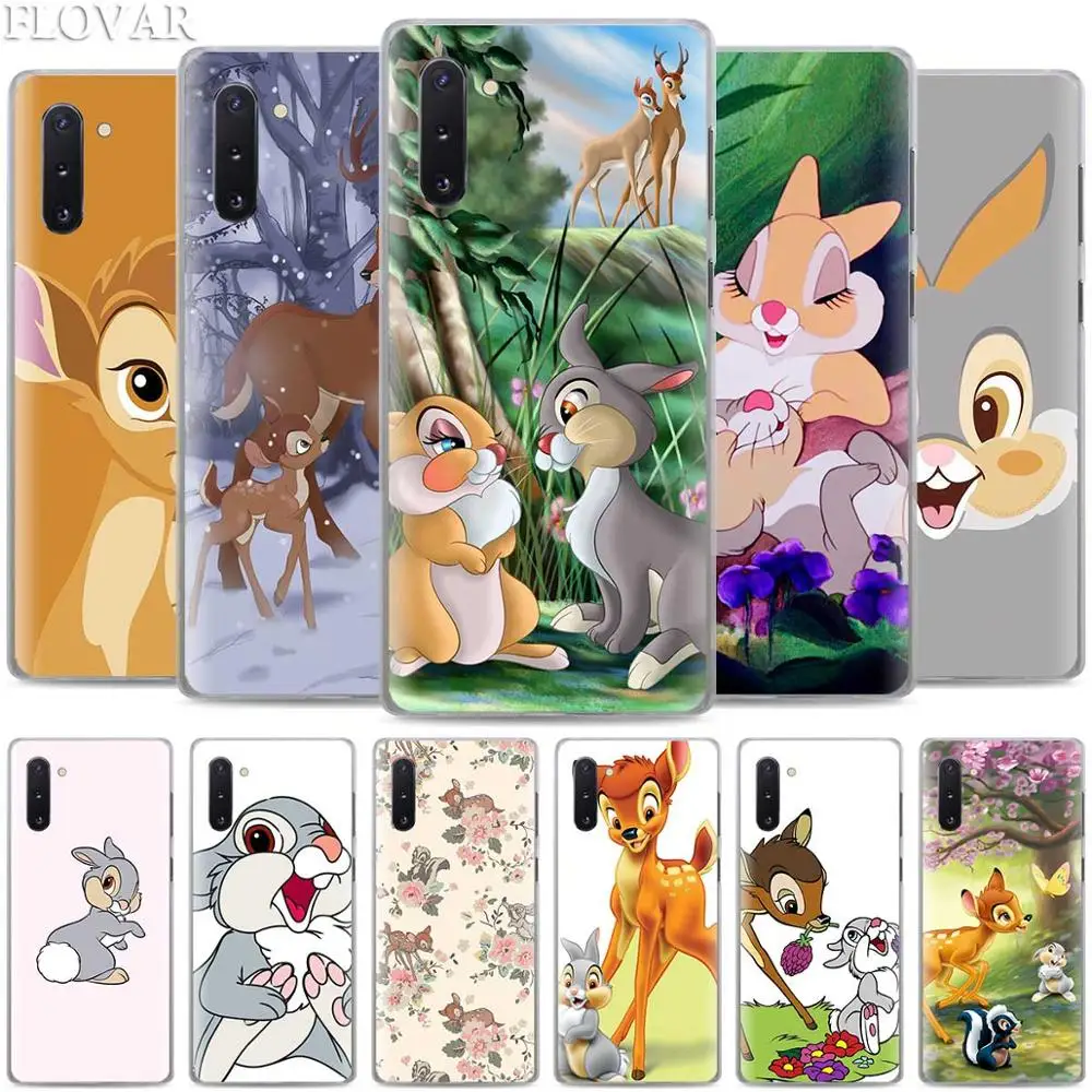Бэмби Thumper телефонные чехлы для samsung Galaxy Note 10 S10 плюс 5G S10e A30 A40 A50 A60 A70 M40 жесткий чехол