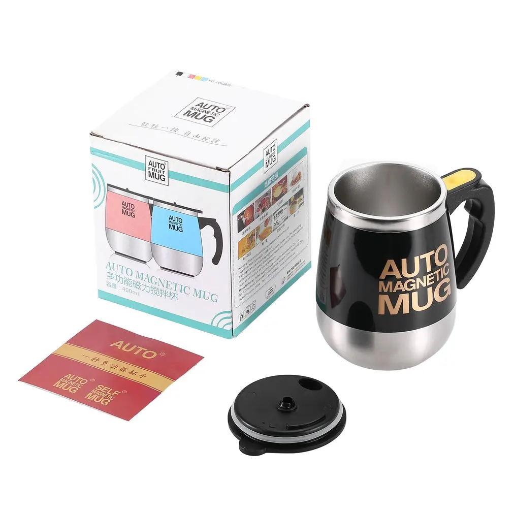 

Magnetic Stirring Cup Automatic Rotation Mixing Cup Stainless Steel Magnetization Electric Lazy Coffee Cup