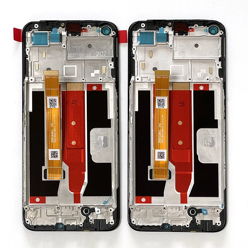 6 5 original for oppo realme v13 5g lcd display screentouch panel digitizer for realme 8 5g rmx3241 lcd frame assembly free global shipping