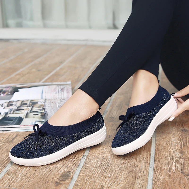Women Flat Casual Shoes Breathable Female Sneakers Moccasin Fashion Ladies Driving Shoe Slip On Loafers Outdoor Walking Footwear