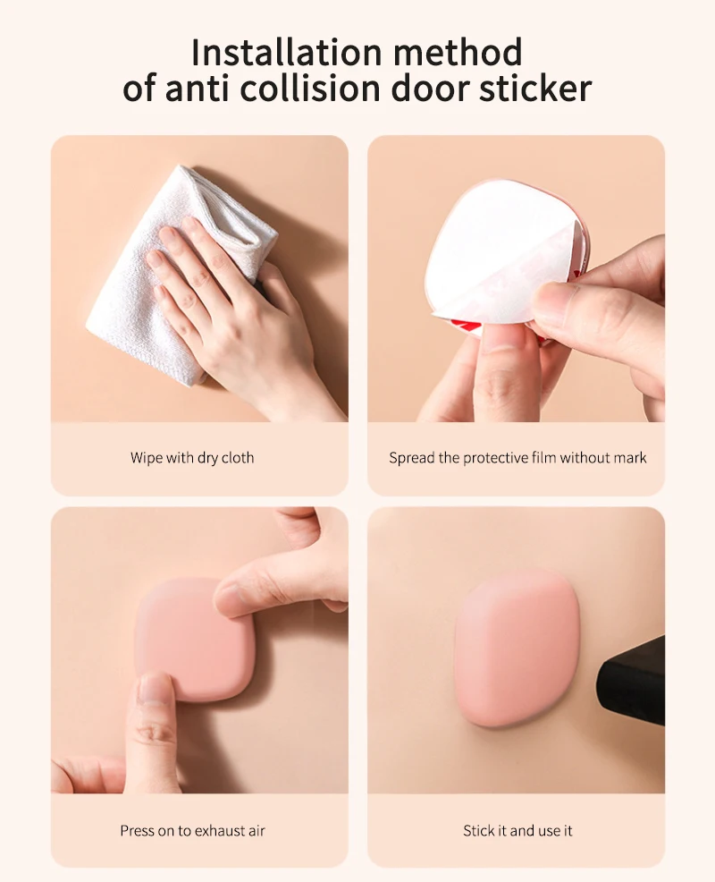 Слайдеры 4 шт. аппаратные средства анти столкновения дверная толстые коврики