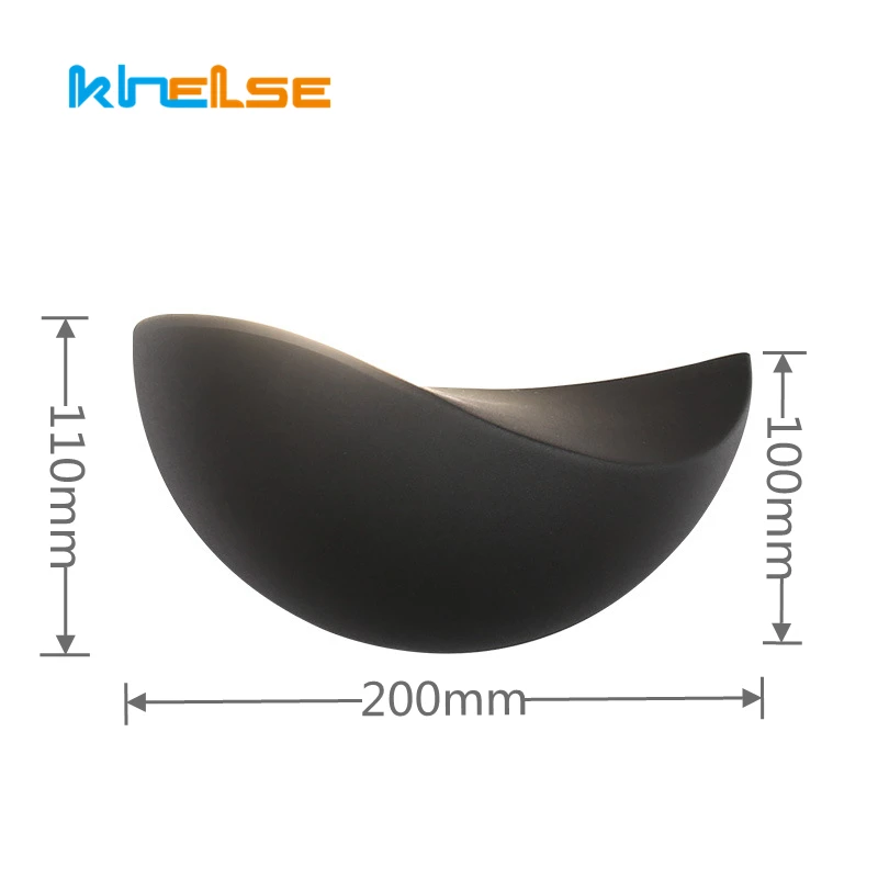 Современная уличная светодиодная полукруглая настенная лампа бра для спальни