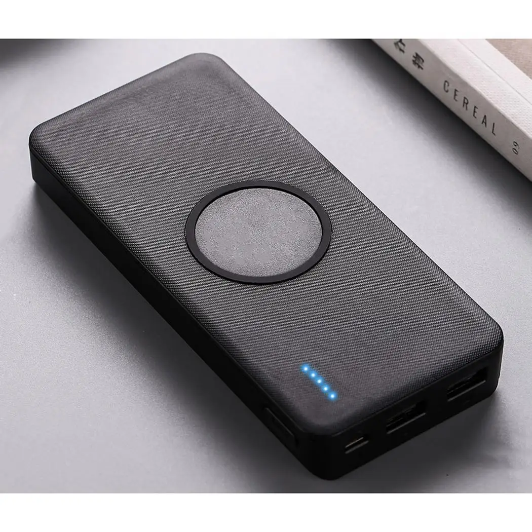 8000 мАч/10000 мАч портативный беспроводной банк питания двойной USB выход зарядки