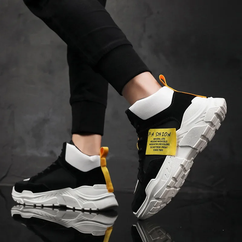 New Arrival Men Fashion Top High Sneakers Casual Shoes Boots Spring Autumn | Обувь