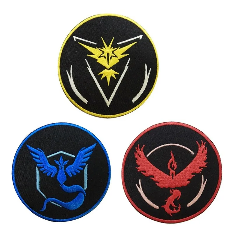 

Круглые вышитые нашивки 10 шт./лот для одежды аксессуары Аниме синие Желтые Черные Монстры странные вещи DIY оптовая продажа