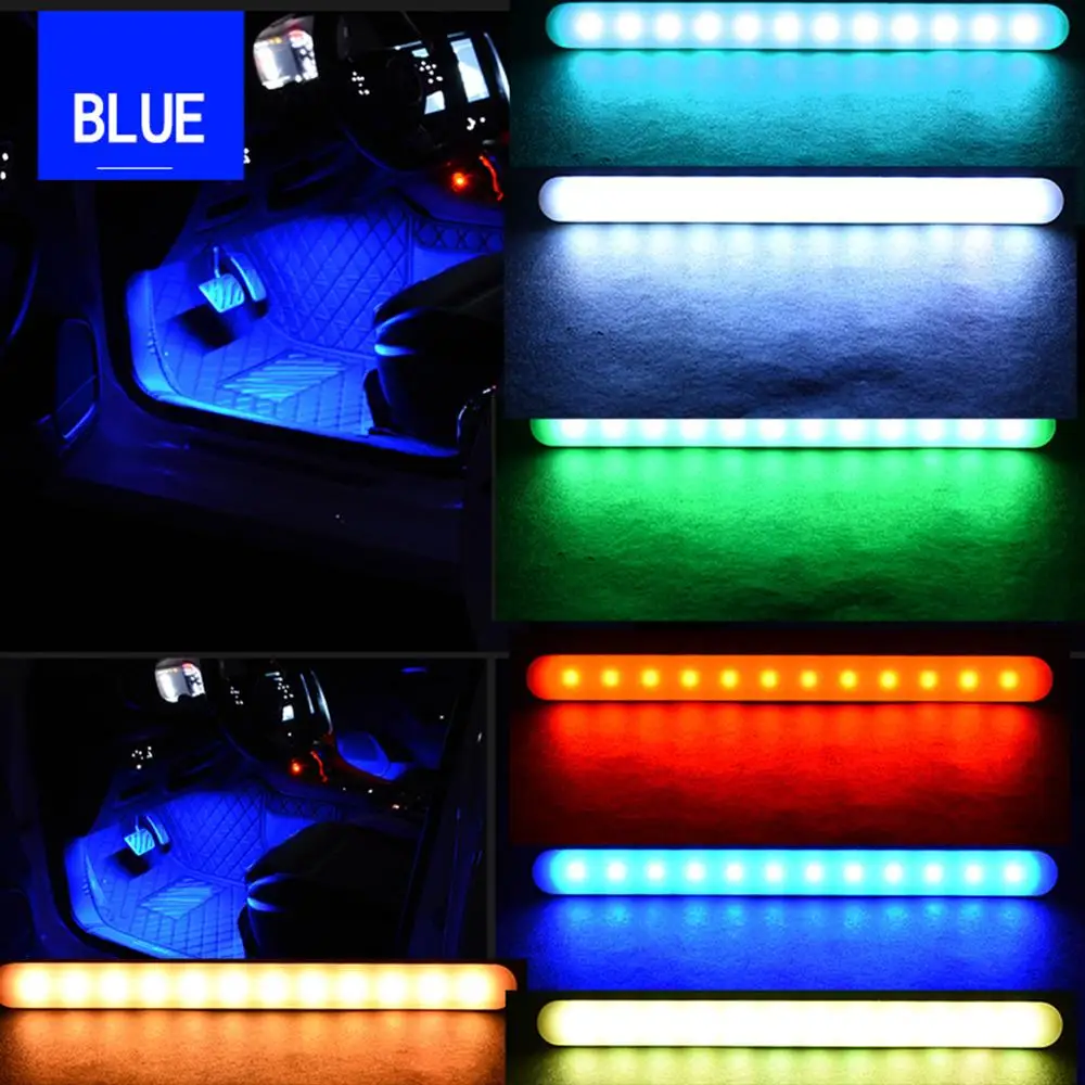 

Car Atmosphere Light 12V Foot Lamp With Remote Control APP Interior Decorative Ambient Car Interior lights Accessories