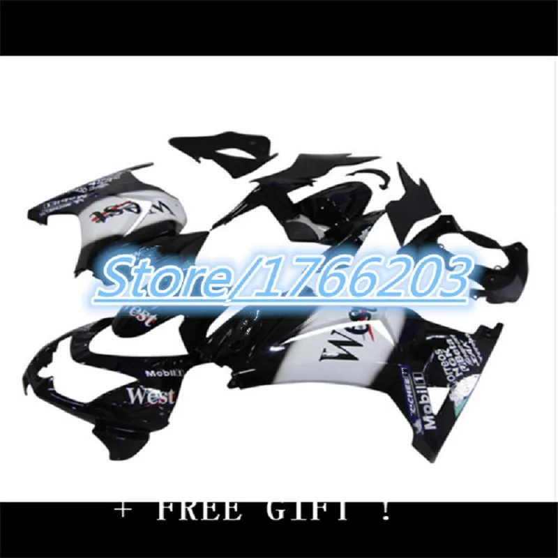

Top-rated Fairing kit for KAWASAKI Ninja ZX250R 08 09 10 12 EX250 ZX 250R 2008 2012 ABS black white Fairings set