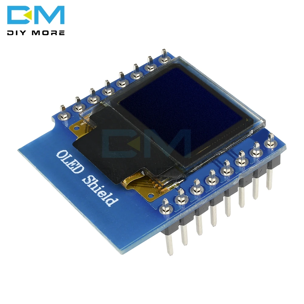 SSD1306 oled-экран для WeMos D1 Mini IIC IEC IOT 0,6" дюймов 64X48 для Arduino совместимый модуль для WeMos D1 Mini 3,3 В