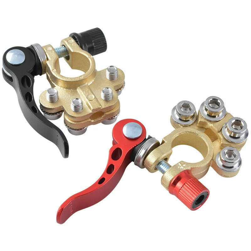 

2pcs Quick Disconnect Car Battery Main Cable Post Terminal Shut-off Connectors