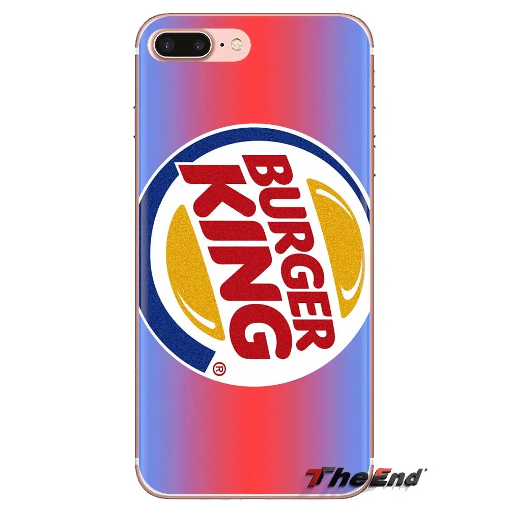 Soft Transparent Shell Covers burger king burgerking Logo For iPod Touch Apple iPhone 4 4S 5 5S SE 5C 6 6S 7 8 X XR XS Plus MAX |
