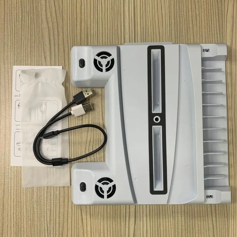 

Host Multi-Function Fan Base Gamepad Charging Dock Handle Speed-regulating Fan Base With Disc Storage Rack For DE/UHD Host