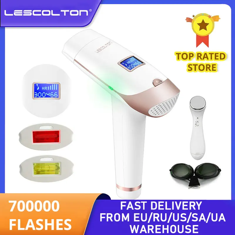 Lescolton 2in1 IPL Epilator Hair Removal LCD Display Machine T009i Laser Permanent Bikini Trimmer Electric Depilador a laser