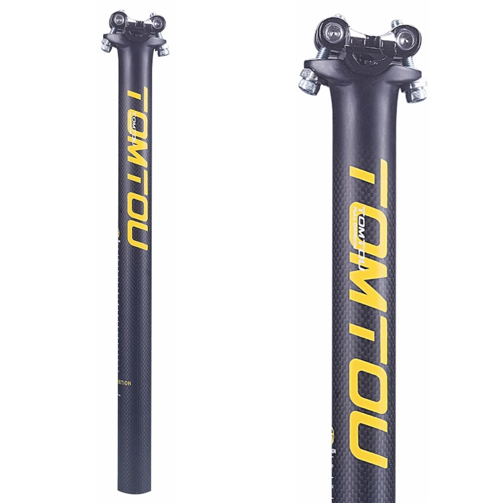 TOMTOU матовый желтый из углеродного волокна шоссейный велосипед Ручка Aero