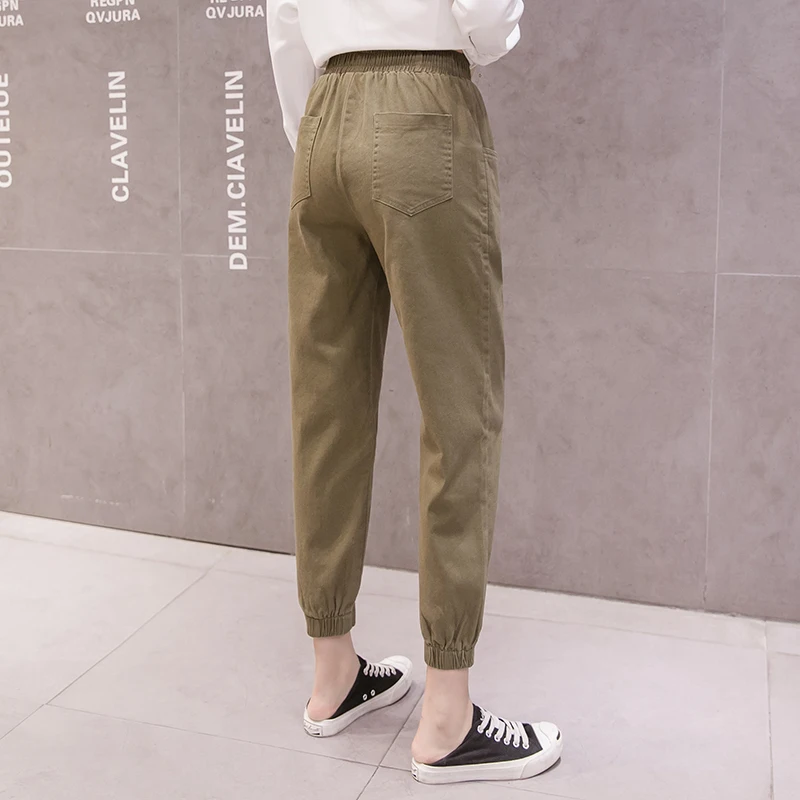 

JXMYY 2020 autumn new pants women's loose fashion casual pants harem pants feet pants are thin and tied sports pants