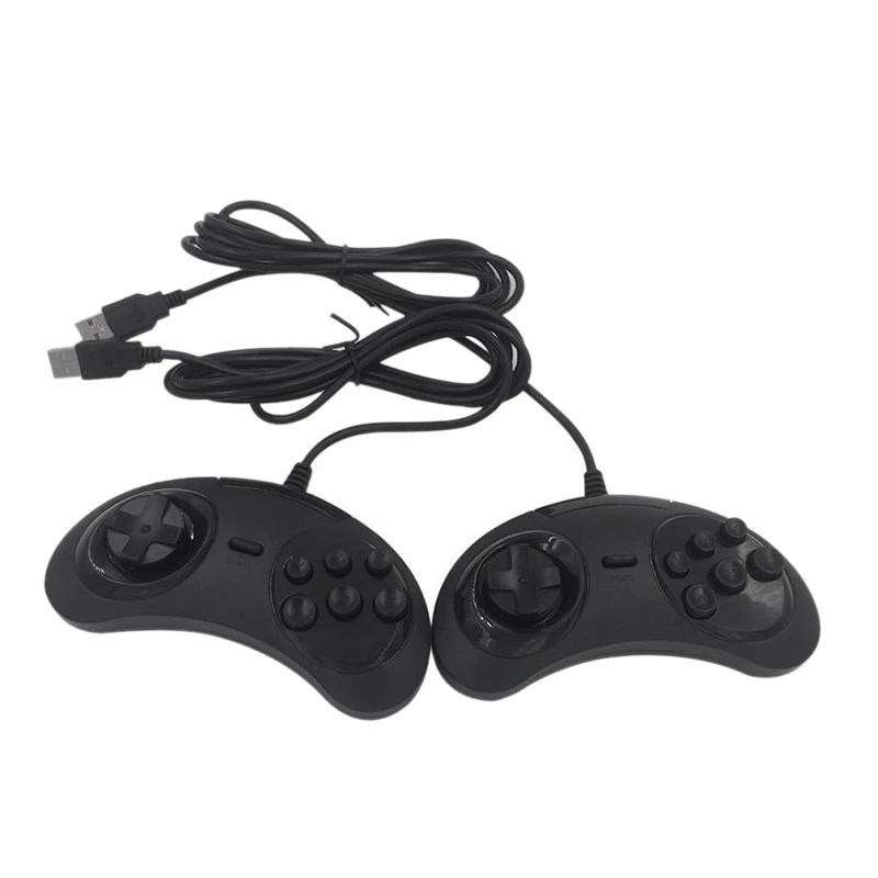 USB геймпад игровой контроллер 6 кнопок для SEGA джойстик держатель ПК MAC Mega Drive