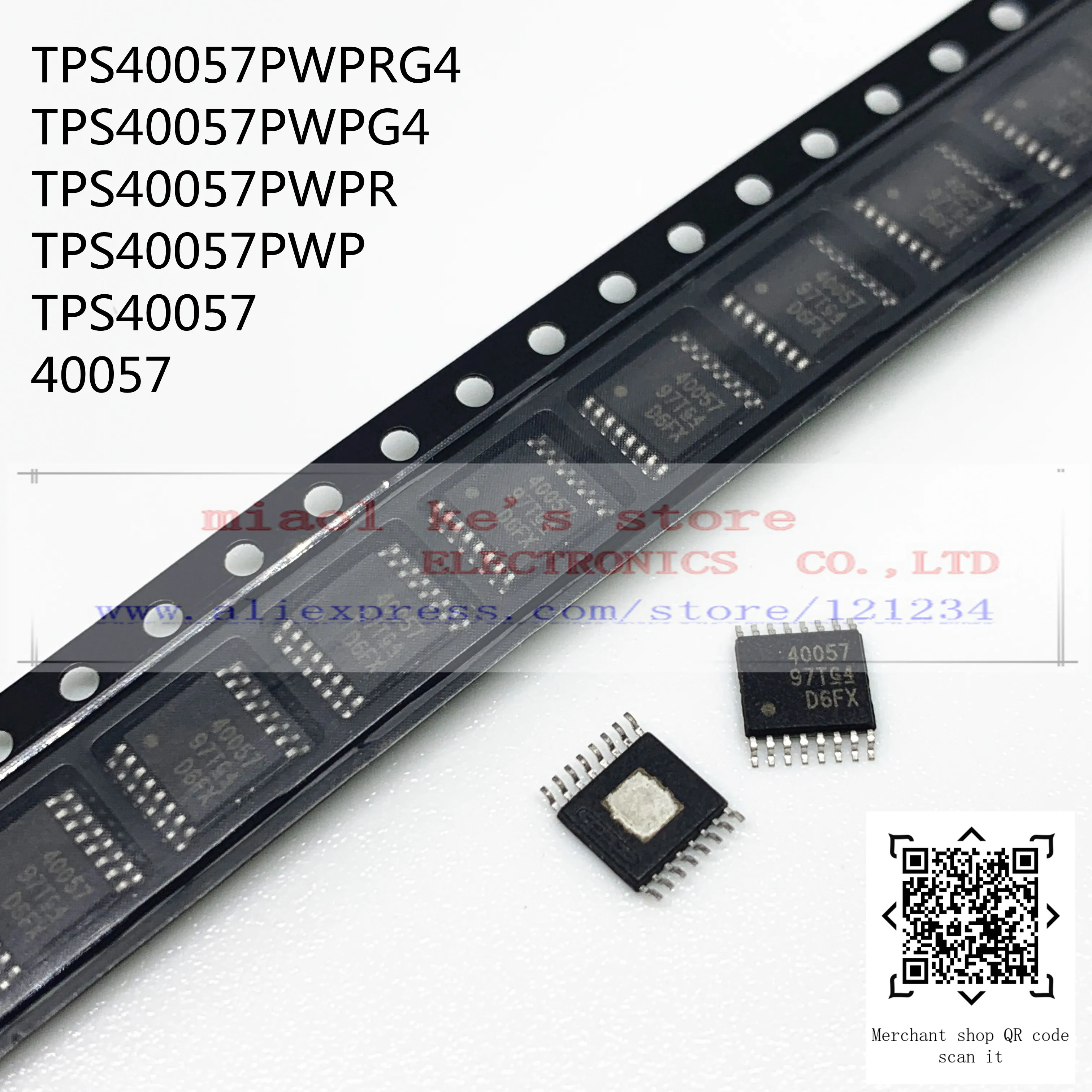 

[5pcs-10pcs]100%New original: TPS40057PWPRG4 TPS40057PWPR TPS40057PWP TPS40057PWPG4 TPS40057 40057 - IC REG CTRLR BUCK 16HTSSOP