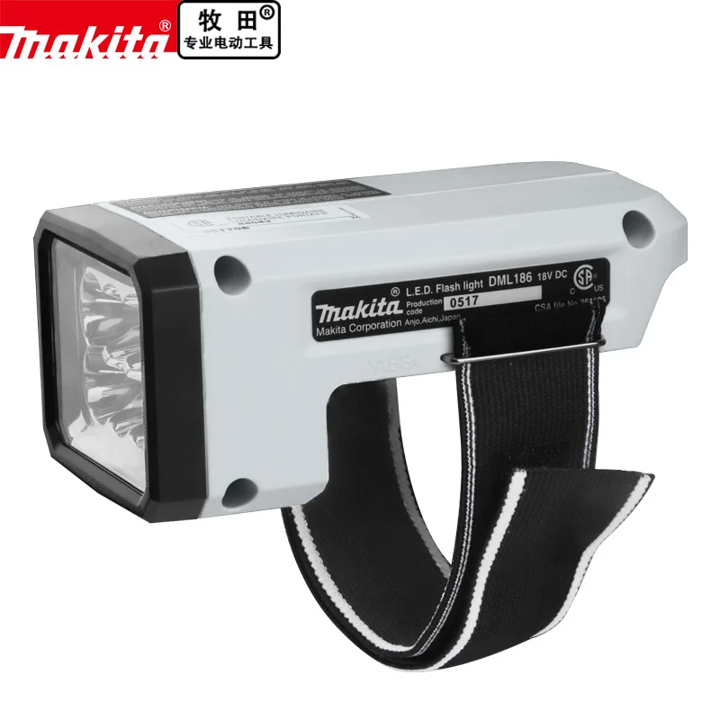 en Ucuz Makita Orijinal Kamp El Feneri şarj Edilebilir LED DML186 LED Bilek Işık Oto Tamir Ve Bakım çalışma Açık ışık