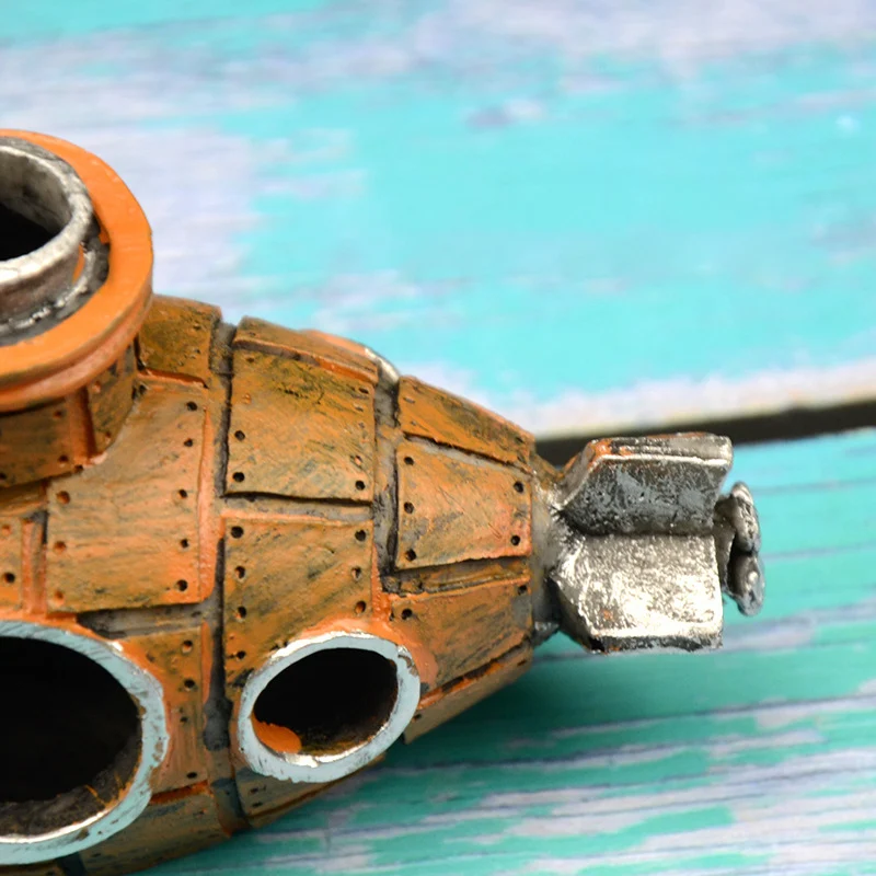 Аквариумный домик для маленькой рыбы подводное украшение из смолы Ландшафтная