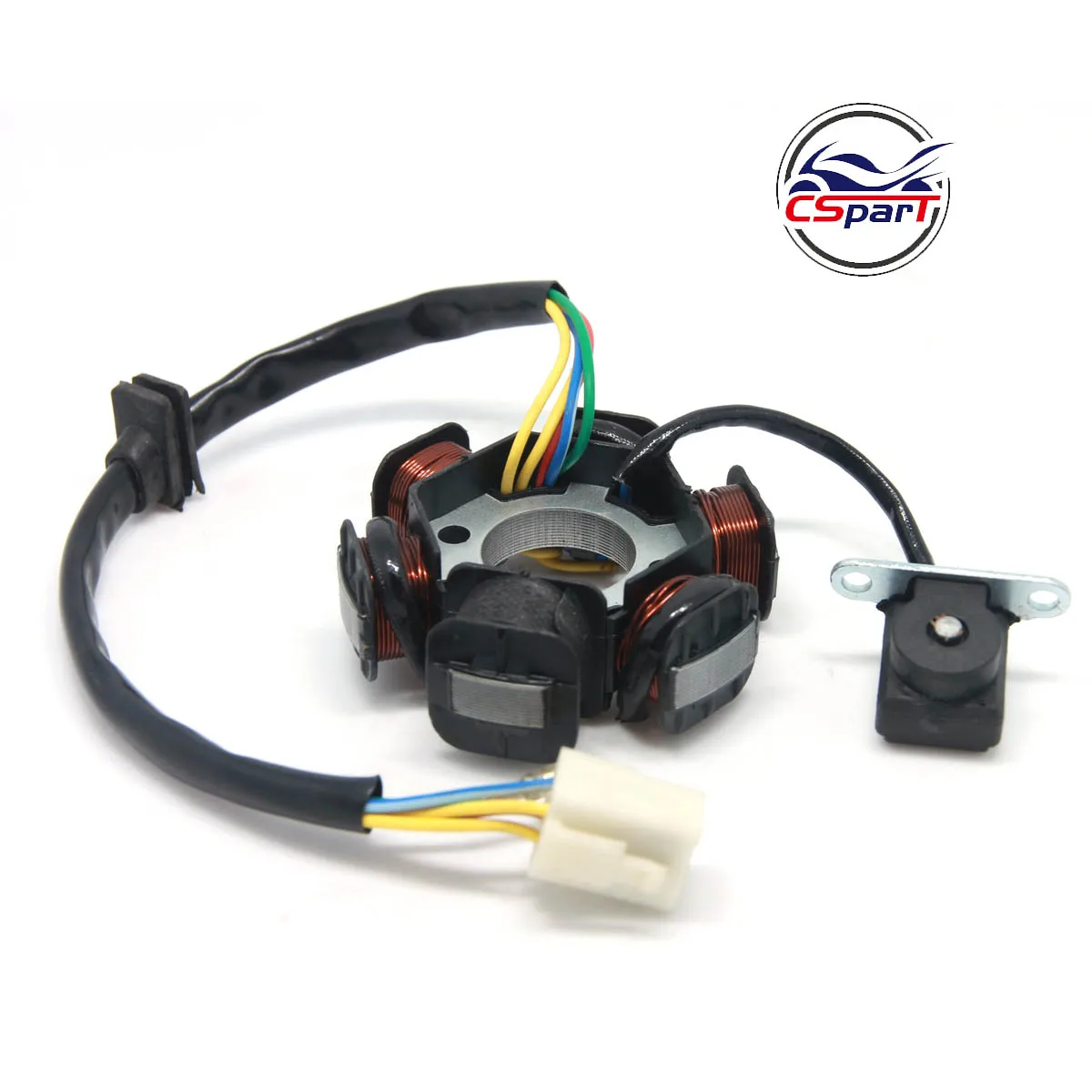 Статор Магнето 6 полюсная катушка 5 проволока 50CC 70CC 90CC 110CC 125CC Lifan ZongShen Loncin Xmotos Apollo Dirt Pit Bike ATV Quad Запчасти