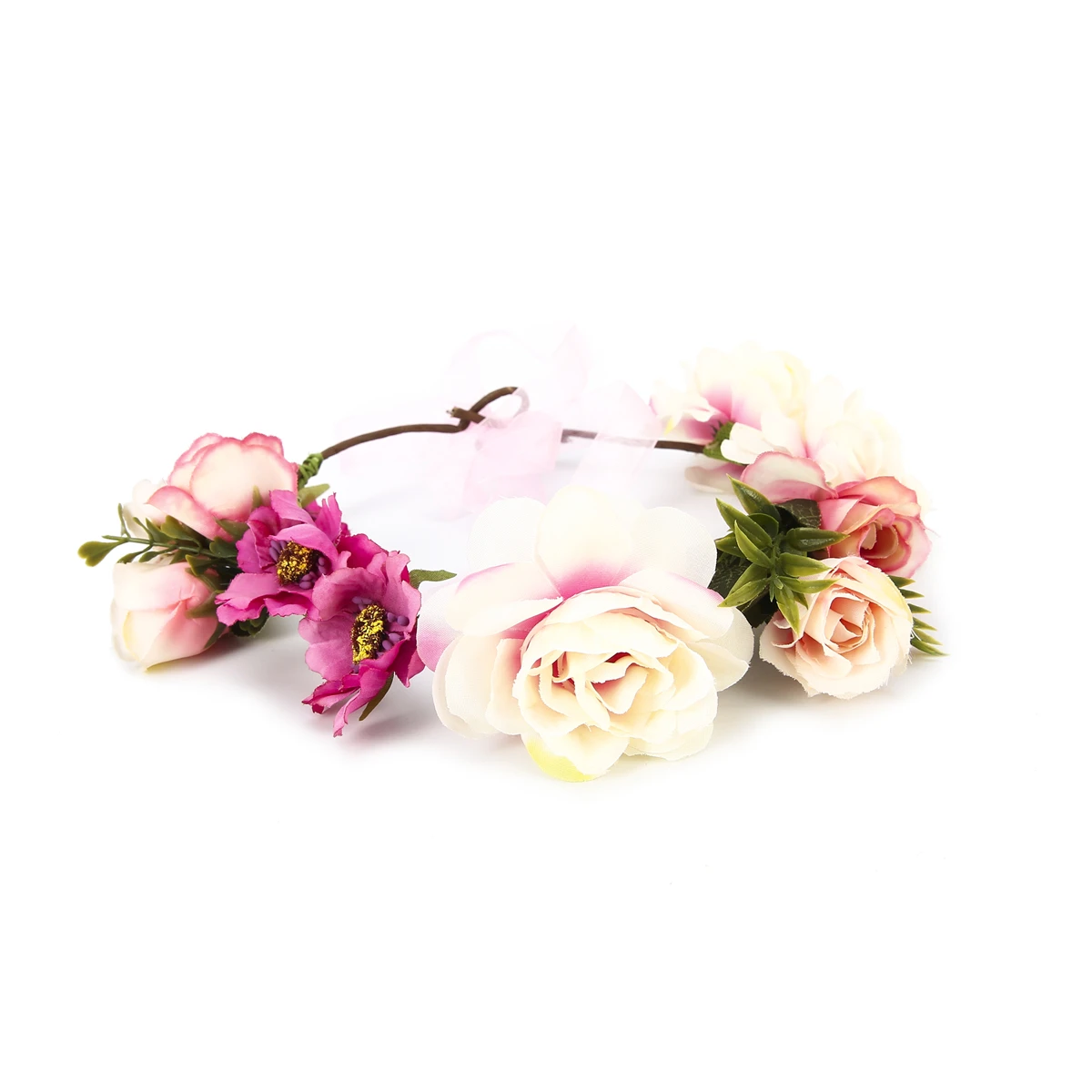 

Women Girls Boho Flower Floral Hairband Headband Crown Party Bride Wedding Beach