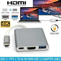 type c to hdmi compatible hdtv cable audio and video adapter 5gbps data transfer rate 4k full aperture resolution for computer