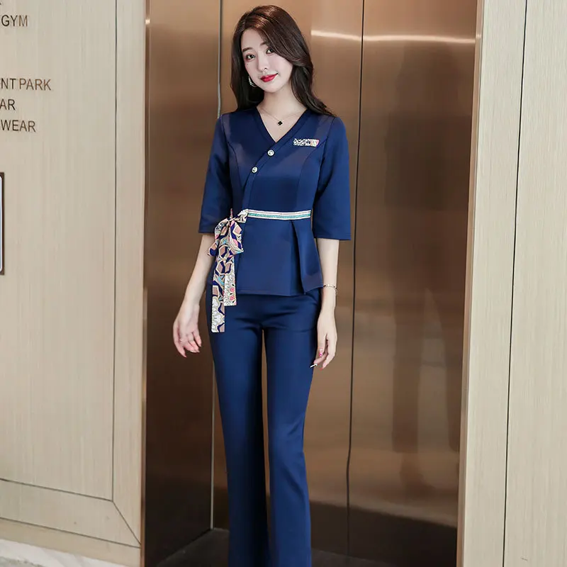 Рабочая одежда для женского массажа элегантная женская косметологическая ног